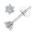 thumbnail image 2 of 1/5 Carat 6-Prong Diamond Stud Earrings in 14K White Gold (I1-I2 Clarity), 2 of 4