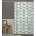 thumbnail image 4 of S4Sassy White Floral Block Waterproof Bathroom Shower Curtain With Roller Rings Hook-60 x 75 Inch, 4 of 6