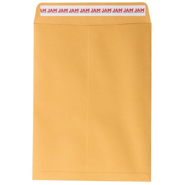 JAM Paper Open End Catalog Envelopes, 9 x 12, Brown Kraft Manila, 50 per Pack