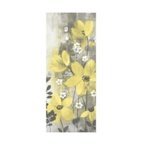 Trademark Fine Art 'Floral Symphony Yellow Gray Crop I' Canvas Art by Silvia Vassileva