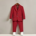 thumbnail image 3 of Boys' Suit Jacket Toddler Vest Pant Boys 2pcs for Wedding Party Boys Suit Jacket, 3 of 4