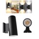 thumbnail image 2 of Billuyoard Lámpara de pared LED COB de 6W, candelabro de pared de cilindro arriba y abajo, resistente al agua, IP65, blanco cálido, CA 85-265V para Iluminación y accesorios No. 4 Billuyoard HA025406-04, 2 of 6