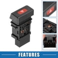 thumbnail image 3 of Unique Bargains Warning Indicator Switch No.25290F4100/25290F4300 Warning Light Button for Nissan Sentra B14, 3 of 7