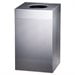 Designer Line Silhouettes Receptacle, Steel, 20gal, Silver Metallic