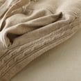 thumbnail image 5 of Women's Soft Knitted Casual Drawstring Ankle Tie Pants, Solid Color With Functional Pockets, Mid Rise Elastic Waist, Comfortable Straight Leg for Daily Wear, Lounging, | TruBelle,Khaki Free Size, 5 of 9