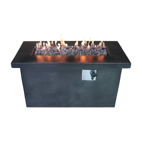 Newboti Furniture 24" H Concrete Propane/Natural Gas Outdoor Fire Pit Table 66182