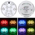 thumbnail image 2 of Aquarium Light IP67 Waterproof LED RGB Underwater Lamp Remote Control Decoration Night Lamp, 2pcs Lights, 2 of 9