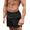 A Black, variant on Men Bathing Suit Swimwear Square Leg Chubbies Sexy Elastic Board Short