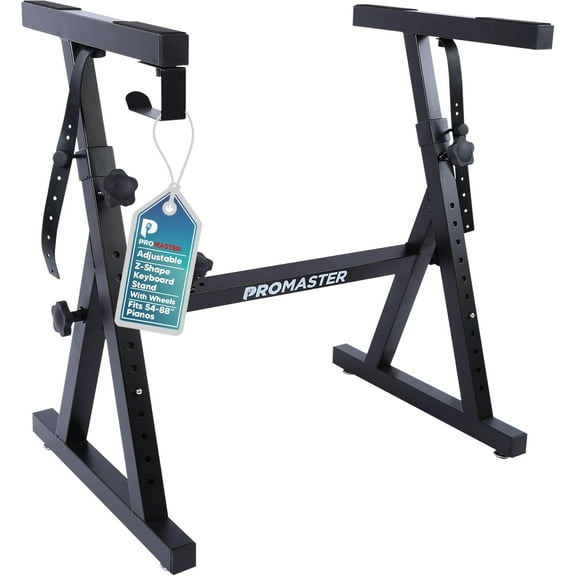 ProMaster Tripod Microphone Stand - Universal and Adjustable Professional Audio Telescopic Gooseneck, Boom Arm Tripod Microphone Stand with Universal ⅝” Adapter - Black