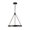 Classic Black / Gold Shimmer, variant on PD302724CBGS-Kuzco Lighting-Duo - 26.1 Inch 45W LED Pendant-Classic Black/Gold Shimmer Finish
