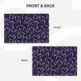 thumbnail image 3 of Placemats Set Of 4 / 6, Lavender Flowers Black Purple Placemats For Dining Table Indoor/Outdoors Heat Resistant Washable Placemats 18" X 12", 3 of 8