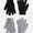 MEDIUM GREY HEATHER, variant on Women's Ribbed Knit Solid Gloves, 2 Pack