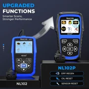 Nexas Heavy Duty Truck Scanner with D-P-F Re-gen&Oil Reset, Full System Diesel Truck Scanner Diagnostic Tool 2 in 1 Code Reader for Isuzu, Cummins, Detroit, Maxxforce, Hino, Lifetime Free Update