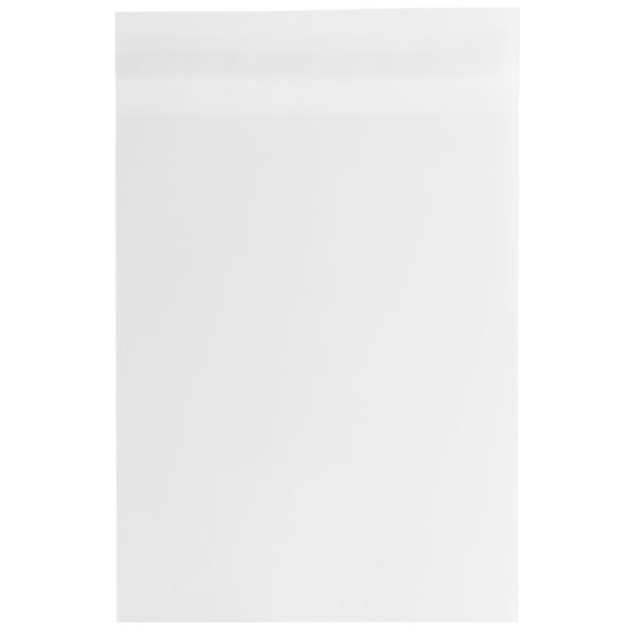 JAM Paper Cello Sleeves, 8 7/16 x 10 1/4, Clear, 100/Pack, Peel & Seal
