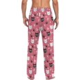 thumbnail image 2 of FREEAMG Cat Pajama Pants for Men, Men's Separate Bottoms, Comfortable Sleep Lounge Pj Pants, 2 of 7