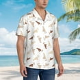 thumbnail image 5 of Daiia Leopard Print Hawaiian Shirt for Men Gentle Cotton Regular Short Sleeve Casual-XX-Large, 5 of 9