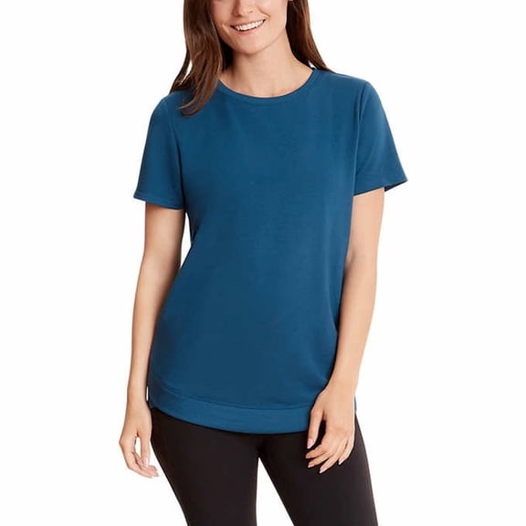 Danskin Womens Tulip Hem Tunic,Deep Teal,Small