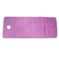thumbnail image 2 of Cubierta De Cama De Masaje, Hoja De Salón De Belleza De Color Violeta Resistente Al Desgaste Tipo De Apertura De Mano De Obra Fina Para Centro De SPA, 2 of 8