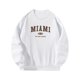 thumbnail image 3 of Sudadera con Cuello Redondo para Mujer Otoño Invierno Casual Ajuste Holgado Moda Manga Larga Cuello Redondo Jersey Tops para Viajes Oficina Blanco XL, 3 of 8