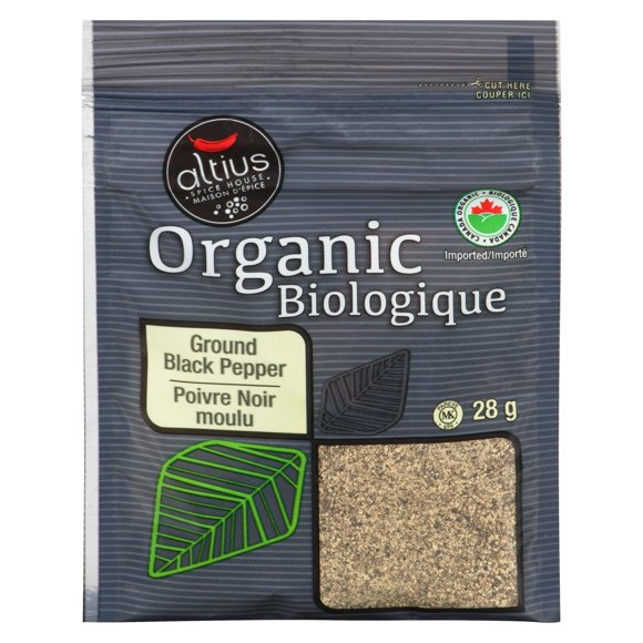 Altius Organic Ground Black Pepper