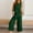 Green, variant on pstuiky 2 Piece Short Sets for Women Summer Solid Color Comfortable Pajama Sets with Pants Comfy Loose Fit Crew Neck Sleeveless Sleepwear Womens Loungewear Set Army Green S