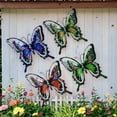 thumbnail image 5 of Metal Butterfly Wall Art Decor 4 Pack, Colorful Hanging Butterfly Sculpture for Indoor Outdoor Garden Yard Patio Fence, Gift for Mom Friend A, 5 of 6