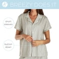 thumbnail image 2 of Hello Mello Breezy Does It Soft Lounge Pajama Shirt, Breezy Does It (Women's), 2 of 8
