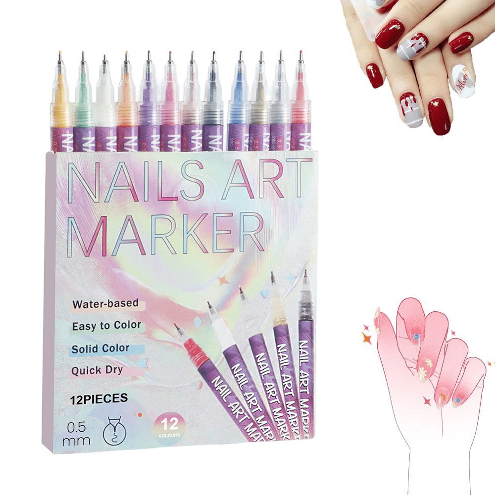 ALEX Toys Sketch It Nail Pens - Glow, Five Pack, Ideal for