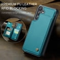 thumbnail image 5 of For Samsung Galaxy S26 Case with Card Holder, Wallet Case for Women Men with RFID Blocking, Durable Leather Kickstand Magnetic Clasp Shockproof Phone Case, 5 of 11
