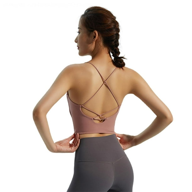 ESAFIO sports underwear women s cross beauty back yoga bra sports vest 1 pcs 1 sell fitness running sportswear tops