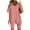 PinkA, variant on Bixock 2 Piece Outfits for Women,Stripe Short Sleeve Shorts Outfit,Fashion V-Neck Print Top Set Leisure Daily Wear Outfit