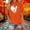 Orange, variant on Odbmxy Summer Womens T Shirt Short Sleeve Graphic Women's Plus Size Tops Casual Orange Regular Holiday Pullover Tops
