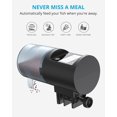 thumbnail image 3 of Dispensador de alimento para peces con carga USB, alimentador automático para acuario de peces dorados de 200ml, 3 of 8