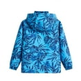 thumbnail image 3 of Toddler Boys Jackets Leaves Print Windproof Waterproof Zipper Raincoat With Detachable Hood Outwear Coat, 3 of 7
