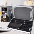 thumbnail image 6 of Black-7 Piece Kitchen Knife Set, Rust-Proof Sharp And Practical Knife Set, Anti-Slip Ergonomic Handle, Built-In Scissors In The Set, A Gift Box Set Of Seven Pieces, 6 of 10