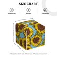 thumbnail image 4 of Fotbe Sunflowers Porta Pañuelos Decorativo de Cuero, Caja Cuadrada Moderna para Pañuelos Faciales, Organizador y Dispensador 5x5x5'', 4 of 7