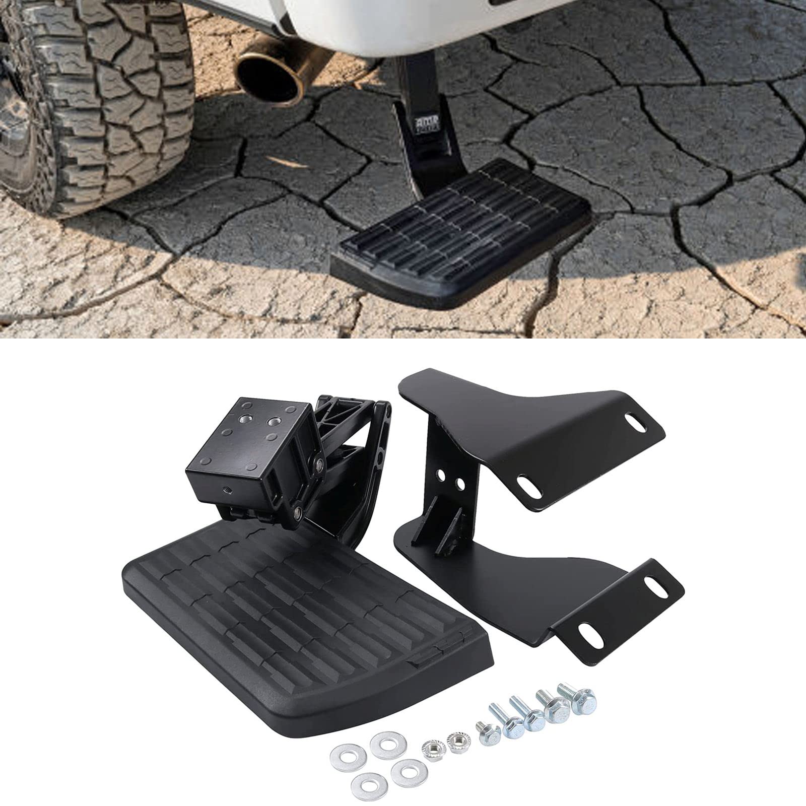 7531201A Rear BedStep Retractable Bumper Step Replacement for Ford F150 F150 Truck Tailgate