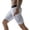 White, variant on Men's Summer High Waist Tight Gym Pants Elastic Leggings Basketball Side Pocket Tights Workout Bottoms B M