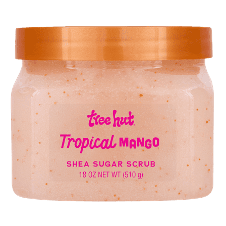 Tree Hut Shea Sugar Exfoliating Body Scrub Tropical Mango, 18 Oz.