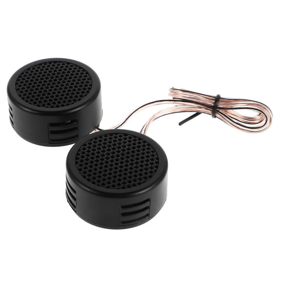 WEUVEB 1Pair Small Car Tweeter Speakers Black Dome Audio System for Clear Sound and Strong Compatibility