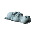 thumbnail image 2 of Mini Stone Animal Sculpture Miniature Sleeping Pose Table Decor Pretty Accessory Buffalo, 2 of 9