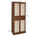 thumbnail image 6 of 72" Kitchen Pantry Cabinet, Tall Pantry Storage Cabinet with 4 Doors and 4 Adjustable Shelves, Pantry Cupboard Cabinet for Kitchen, Dining Room, Living Room, 6 of 7