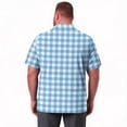 thumbnail image 6 of BRANROY Men's Big and Tall Shirts - Classic Collar Plaid Print UPF 50+ Short Sleeve Polo Style Casual Work Golf Shirts for Men Breathable Wrinkle Free Mens T Shirts,White,8XL, 6 of 8