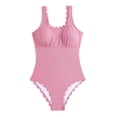 thumbnail image 5 of HUAXUN Women's One-Piece Swimsuits Push Up Bathing Suit Cute Swimsuit for Women with Adjustable Spaghetti Straps Tummy Control Swimsuits for Women, 5 of 7