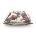 thumbnail image 4 of 18" x 18" Decorative Throw Pillow Soft Double Sided Printed Pillow Cover Decorative with Hidden Zipper Vintage Black and White Chickens, 4 of 7