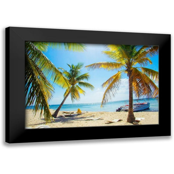 Navas, Emily 14x11 Black Modern Framed Museum Art Print Titled - Tropical Oasis