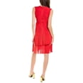 thumbnail image 2 of Hervé Léger womens  V Neck Fringed Midi Dress, XXS, 2 of 3