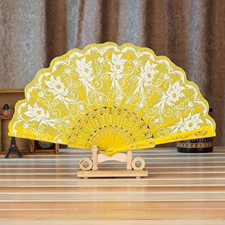 

T-T Wedding Fans Folding Fans China Chinese Folding Fan Special 1pc Chinese/Spanish Lace Folding Fan Suitable (Color : I)-0