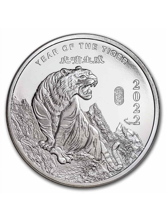 1 oz Silver Round - APMEX (2022 Year of the Tiger)
