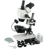 AmScope Cordless LED 3.5X-45X Jewel Gem Stereo Zoom Microscope New